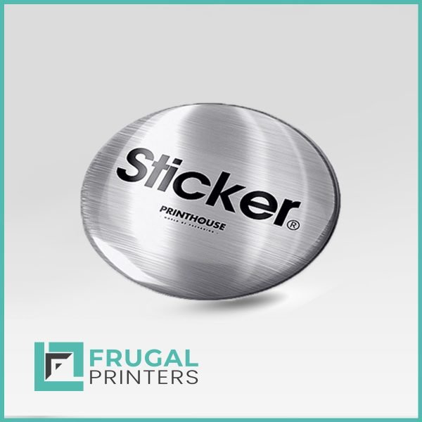 Silver sticker